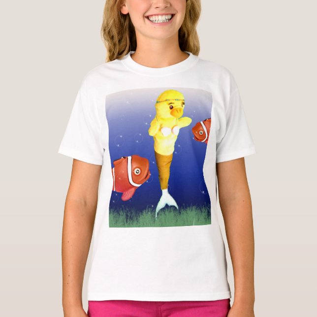 Camiseta Danni, a Sereia submarina, T-Shirt (Frente)