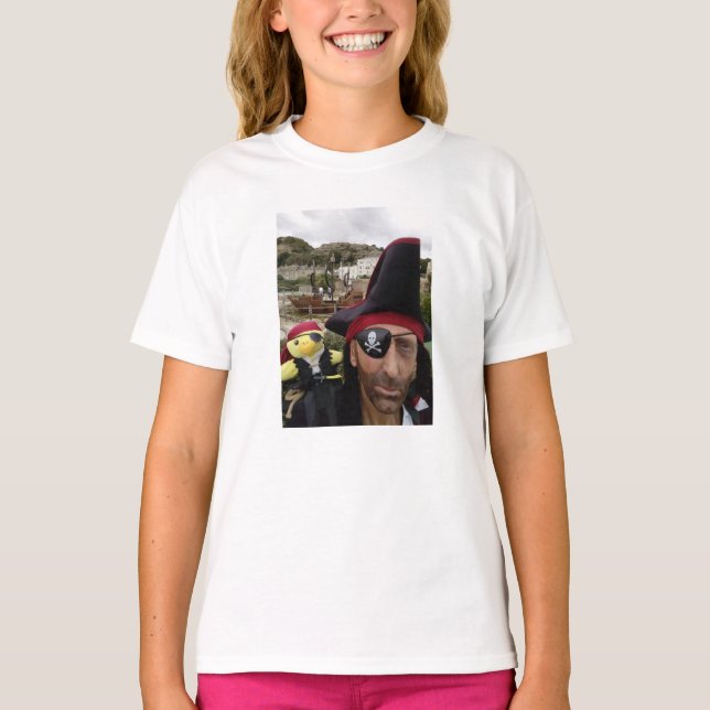 Camiseta Danny Duck o T-Shirt Pirata (Frente)