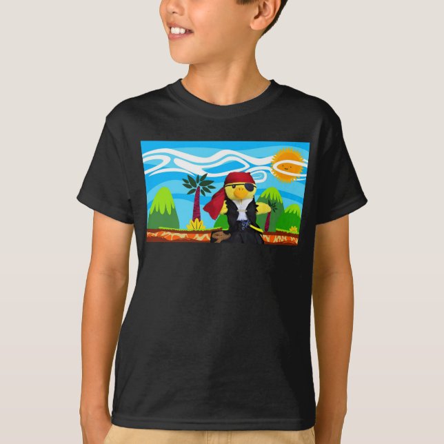 Camiseta Danny Duck o T-Shirt Pirata (Frente)