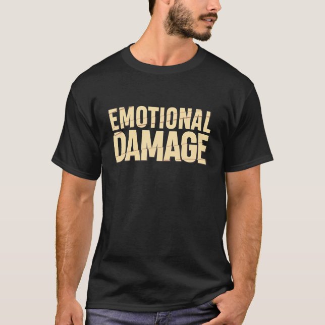 Camiseta Danos Emocionais Engraçados - Presente (Frente)