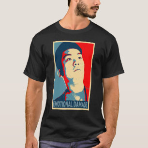 Camiseta Danos Emocionais Memória do humor sarcástico cara