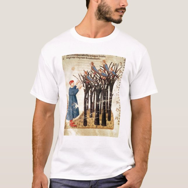 Camiseta Dante e as almas transformadas em pássaros (Frente)
