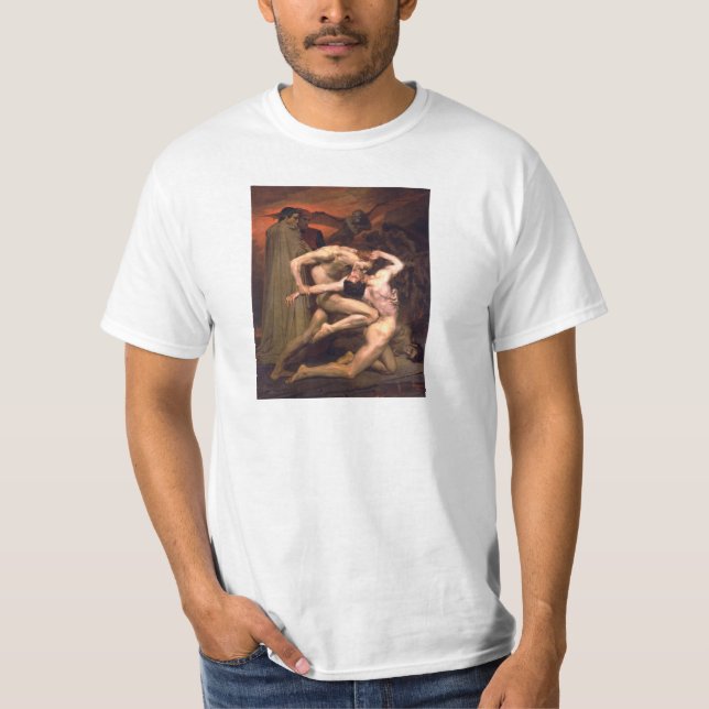 Camiseta Dante E Virgil No Inferno William Adolphe Bouguere (Frente)