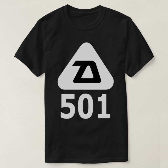 Camiseta Daoust 501 Retro Ice Hockey Logo (Frente do Design)