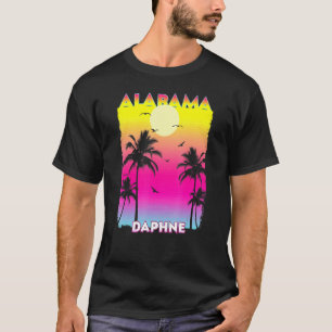 Camiseta Daphne Alabama Al Summer Vintage Sunset