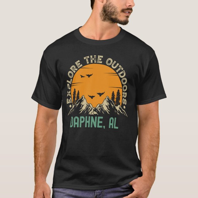Camiseta Daphne, Alabama - Explore o exterior (Frente)