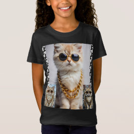 Camiseta Dapper Animal | Kitty In Sunglasse  – Personalized