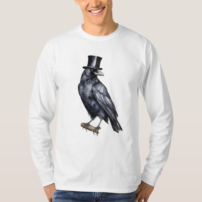 Camiseta Dapper Raven em Bloom (Frente)