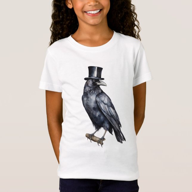 Camiseta Dapper Raven em Bloom (Frente)