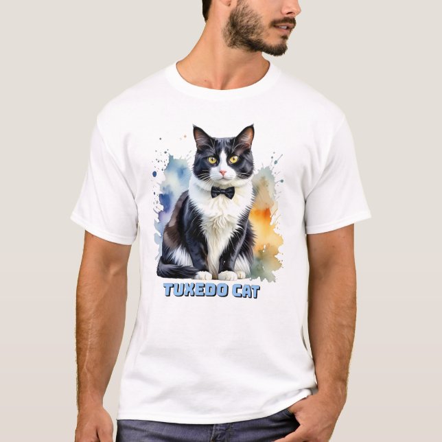 Camiseta Dapper Tuxedo Cat (Frente)