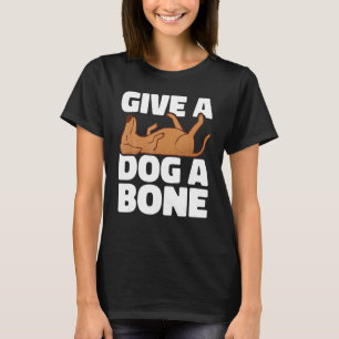 Camiseta Dar A Um Cão Um Animal Bone Pet Store Pet