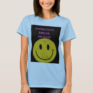 Camiseta Dar Coloca Sorrisos nos Rostos Inspirador Feminino