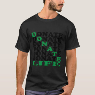 Camiseta Dar Consciência Aos Doadores De Órgãos De Vida No 