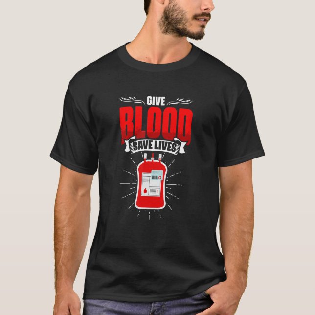 Camiseta Dar Doação Sanguínea Flebotomista (Frente)
