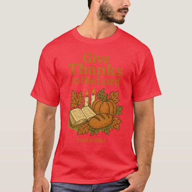 CAMISETA DAR OBRIGADOS AO SENHOR (Frente)