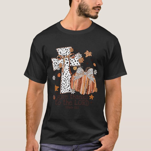 Camiseta Dar Obrigados Ao Senhor Cair No Obrigado Cristão (Frente)