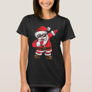 Camiseta Dar Presentes de Natal Dab Dance Xmas do Papai Noe