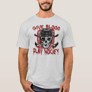 Camiseta Dar Preto De Hóquei Em Sangue