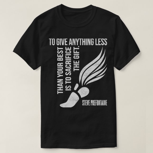 Camiseta Dar Qualquer Coisa Inferior À Melhor Pré-Contato 8 (Frente do Design)
