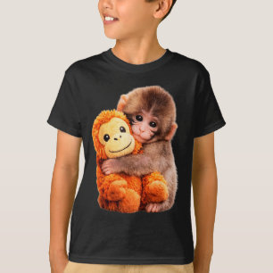 Camiseta Dar soco no bebê macaco