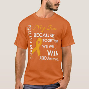 Camiseta Dar suporte à conscientização do ADHD Meu Filho