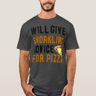Camiseta Dará Aconselhamento Para Pizza Funny Swimmi