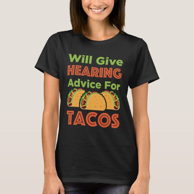 Camiseta Dará Conselheiros Audiológicos para Tacos Audiolog (Frente)