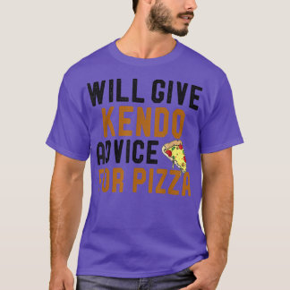 Camiseta Dará Conselhos A Kendo Para Pizza Arte Marcial Eng