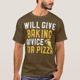 Camiseta Dará Conselhos De Bandeira Para Pizza Engraçada Am