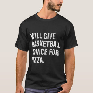 Camiseta Dará conselhos de esqueleto para pizza divertida T