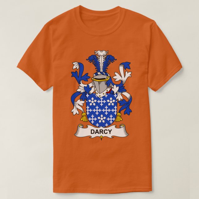 Camiseta Darcy Coat of Arms Family Crest  (Frente do Design)