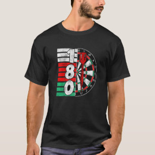 Camiseta Dardo alvo de dardo 180 pontos 180 em dardos Premi