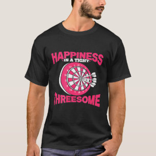 Camiseta Dardo Dart Player Felicidade Engraçada É Um Trê
