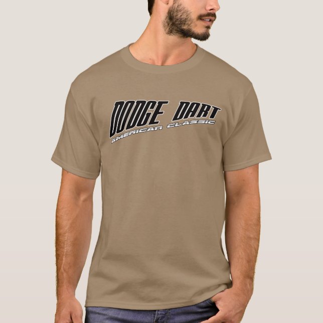 Camiseta Dardo de Dodge - clássico americano inclinado do (Frente)