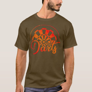 Camiseta Dardo e Dardo Vintage Jogador de Dart Engraçado
