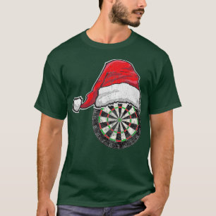 Camiseta Dardo Natal Santa Hat Engraçado Jogo Dart Dart Da