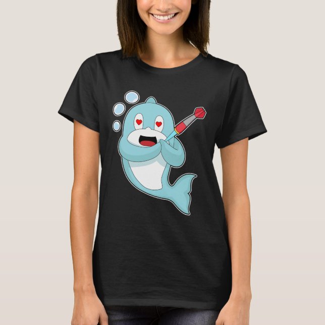 Camiseta Dardos de Golfinho Esportes de Dardo (Frente)