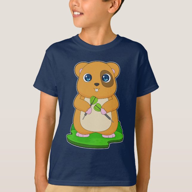 Camiseta Dardos de Hamster (Frente)
