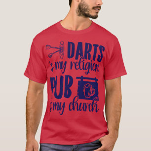 Camiseta Dardos É Meu Pub Religioso É Minha Igreja