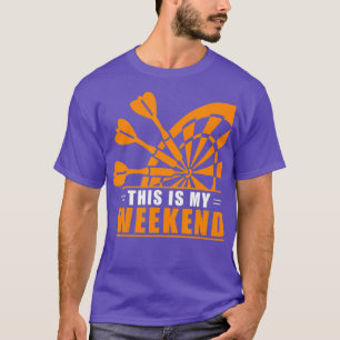 Camiseta Dardos Este É O Meu Jogador Dart No Fim De Semana
