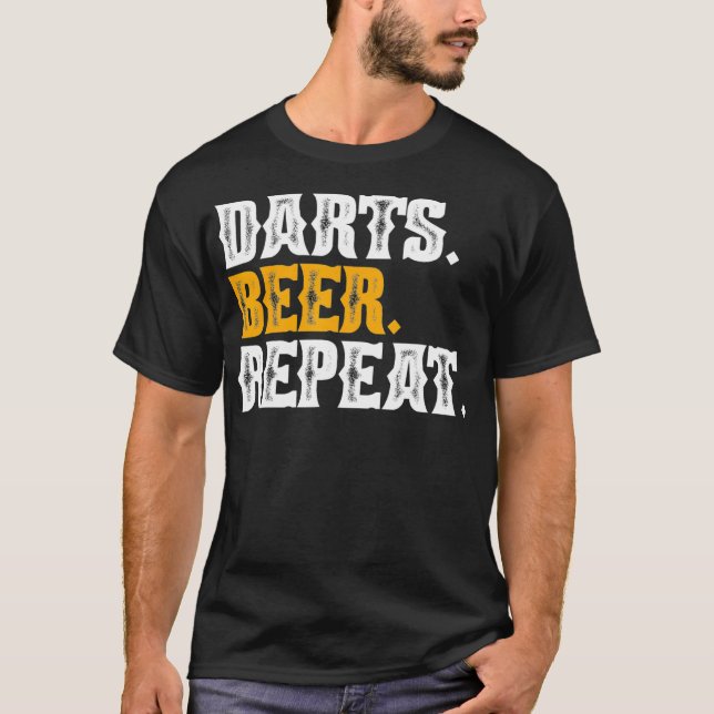Camiseta dardos jogam dardos (Frente)