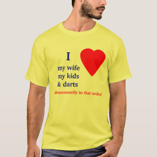 Camiseta Dardos mim coração minha esposa