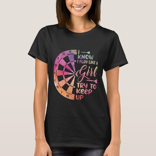 Camiseta Dardos Mulheres Presente Flechas Campo Equipe Joga (Frente)