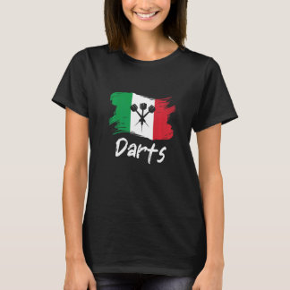 Camiseta Dardos Sinalizador Italiano Dart Jogando Itália Pa
