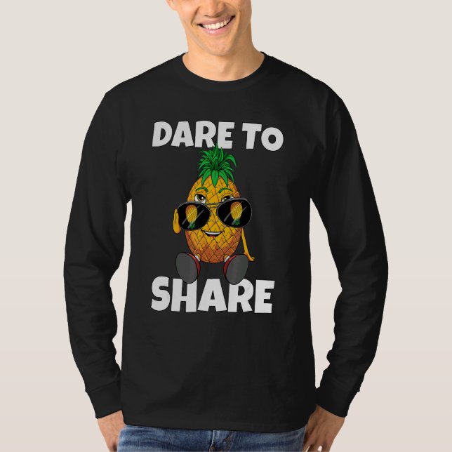 Camiseta Dare To Share Swinger Upside Down Sunglasses Pinea (Frente)