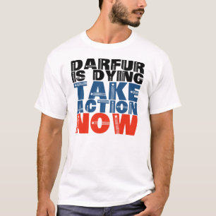 Camiseta Darfur está morrendo, tome medidas agora
