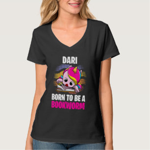 Camiseta Dari Nascer Para Ser Um Bookworm Personalizado