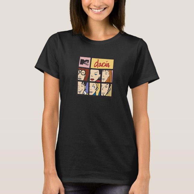 Camiseta Daria Character Squares Premium (Frente)