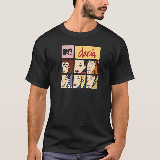 Camiseta Daria Character Squares Premium (Frente)