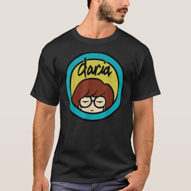Camiseta Daria Classic Yellow Blue Logo Graphic Essential (Frente)